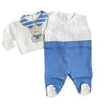 Tutina Intera In Filo Di Cotone Neonato LA SARTORIA DEI PICCOLI LT004