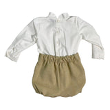 Elegantes Set aus Hemd und Bermuda für Neugeborene Ponto por ponto 6045