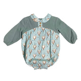 Langarm-Strampler aus warmer Baumwolle mit Heißluftballon-Muster für Neugeborene, DEL SUR 1936