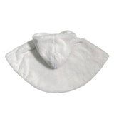 Eleganter Umhang mit Kapuze aus Kunstfell und Satinschleife für Babys ISABEL F593