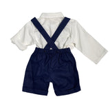 Completo Con Salopette In Lino Neonato TETO E TATTA CB6260