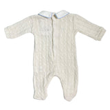 Tutina Intera Con Trecce In Misto Lana Neonato TETO E TATTA TU8150