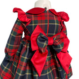 Abito Svasato Manica Lunga Scozzese Neonata ISABEL C488