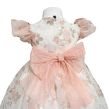 Abito Elegante Mezza Manica In Tulle Stampato Neonata TETO E TATTA VE6126