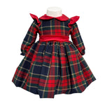 Abito Svasato Manica Lunga Scozzese Neonata ISABEL C488