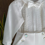 Elegantes Set aus Hemd und Bermuda für Neugeborene Ponto por ponto 6045