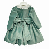 Abito Elegante In Velluto Manica Lunga Neonata TETO E TATTA VE8123