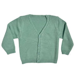 Cotton Thread Cardigan With Newborn Braid PONTO POR PONTO 765