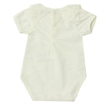 Body Mezza Manica In Cotone Con Collo In Pizzo Neonata DR KID DK116