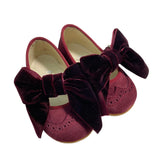 First Steps Ballerina Shoe in Patent Leather With Satin Bow Newborn White Panyno B2406