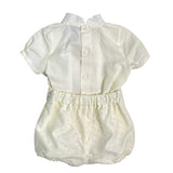 Completo Corto Elegante In Lino Con Bermuda Neonato PONTO POR PONTO 6311