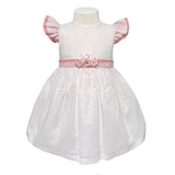 Abito Mezza Manica In Misto Lino Neonata NINNAOH E24AB22