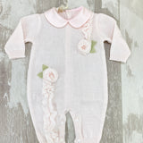 Tutina Intera In Filo Di Cotone Neonata BIMBALO' 7121