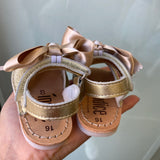 Minorchina Glitter Sandals with Satin Bow INDEX 300