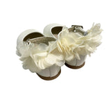 Scarpe Primi Passi Modello Ballerina Con Fiori In Pelle Neonata RIZITOS B3611R