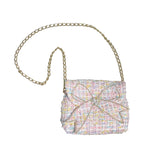 Mehrfarbige Tweed-Handtasche für Mädchen DAGA 9413