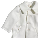 Ausgestellter Stoffmantel mit Kragen für Neugeborene ISABEL F537