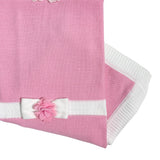 Coperta Scialle In Filo Di Cotone Con Petali Neonata I DELFI 2345G