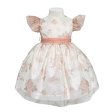 Abito Elegante Mezza Manica In Tulle Stampato Neonata TETO E TATTA VE6126