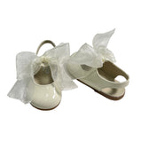 Scarpe Primi Passi Modello Ballerina Aperte Sul Retro In Vernice Neonata PANYNO B3408