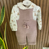 Completo Con Salopette Camicia e Cappello Neonato BABY FASHION 534.1