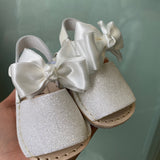 Minorchina Glitter Sandals with Satin Bow INDEX 300