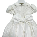 Abito Elegante Battesimale Lungo In Pizzo Neonata ISABEL B246
