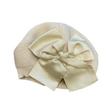 Acryl-Baskenmütze mit Samtschleife für Mädchen CONDOR 50100F