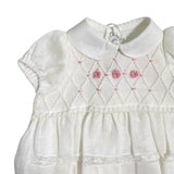 Pagliaccetto In lino Neonata Bianco LA SARTORIA DEI PICCOLI LP014