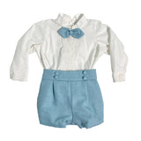 Elegantes Set aus Hemd und Bermuda für Neugeborene Ponto por ponto 6045