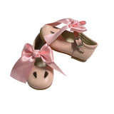 Scarpe Primi Passi Con Occhielli E Fiocco In Pelle Bambinaa RIZITOS B3307
