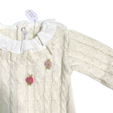 Tutina Intera Con Trecce In Misto Lana Neonata TETO E TATTA TU8000