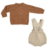 Completo In Lana Con Salopette Corta Neonata WEDOBLE I2305301D