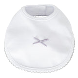 Bi-Color Bib With Bow For Babies SQUID 74017