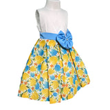 Abito Elegante Smanicato Fantasia Floreale Bambina NINNAOH E24DFA21