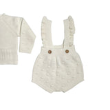 Completo Elegante Con Pagliaccetto In Lana E Cashmire Neonata WEDOBLE I2300916A