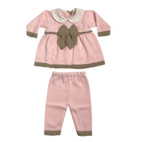 Tutina Spezzata In Misto Lana Con Fiocco Neonata BEBE' MARGO' B060TS