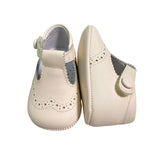 Scarpa Da Culla Francesina In Pelle Neonato Indice 1672P