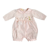 Pagliaccetto Manica Lunga In Filo E Tessuto Neonata BIMBALO' 7123