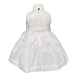 Abito Smanicato In Misto Lino E Pizzo Neonata NINNAOH E24AB23