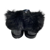 RIZITOS Mädchen-Stiefeletten aus Lackleder mit Fell B3124