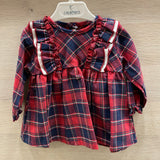 Warm Cotton Dress Scottish Pattern Warm Cotton Baby Girl Squid 21207