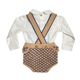 Pagliaccetto Con Camicia In Acrilico Neonato RAHIGO 25224