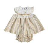 Abito Con Culotte In Cotone Neonata YOEDU 0330