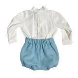 Elegantes Set aus Hemd und Bermuda für Neugeborene Ponto por ponto 6045