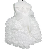 Abito Elegante Smanicato In Raso E Tulle Neonata NINNAOH E24AB44