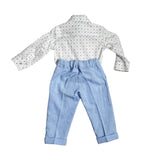 Completo Elegante Con Giacca In Misto Lino Neonato BUFI M0215A