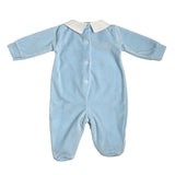 Tutina Intera In Ciniglia Ricamata Neonato BEBE' MARGO' B054T