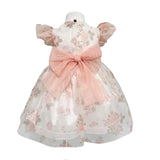 Abito Elegante Mezza Manica In Tulle Stampato Neonata TETO E TATTA VE6126