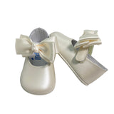 Ballerina Culla in Pelle con Fiocco Neonata 339S